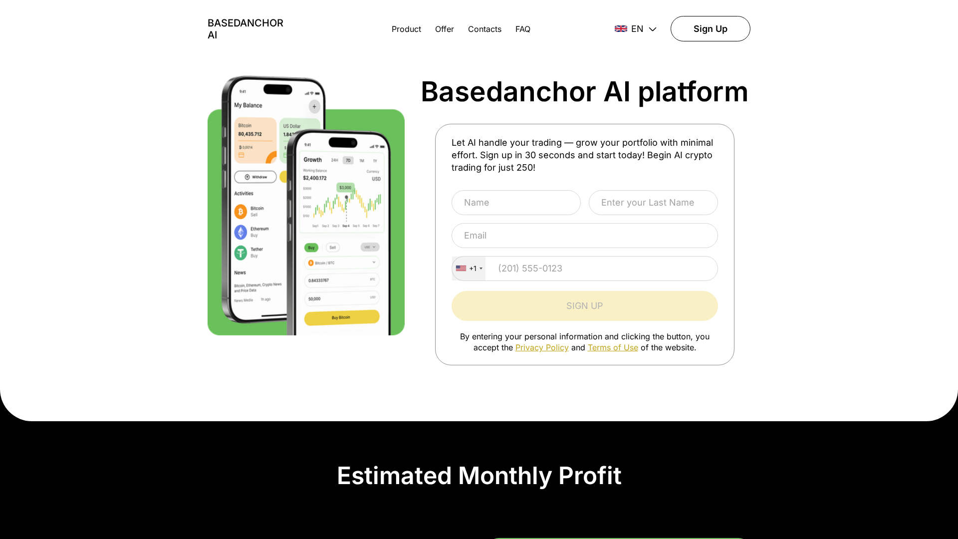 Screenshot of basedanchor-ai.site