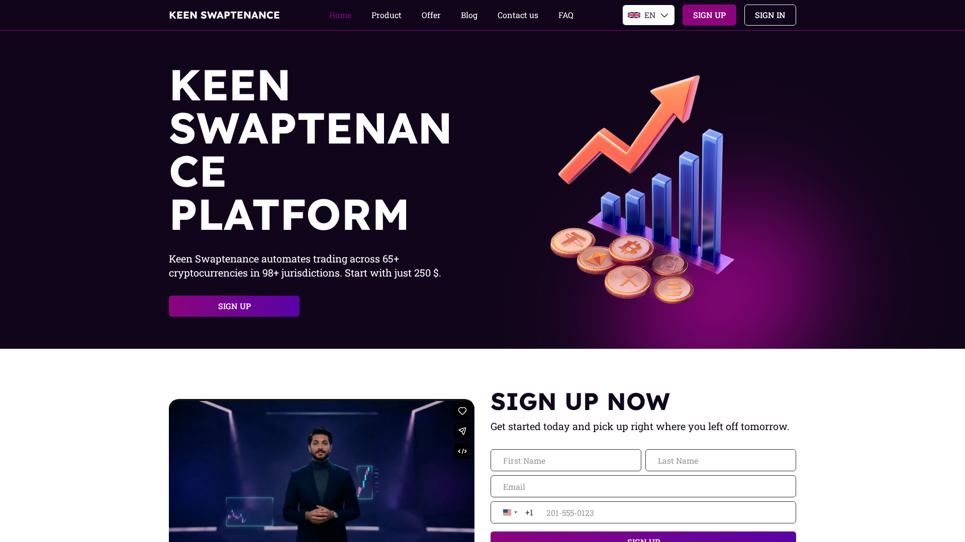 Screenshot of keenswaptenance.com