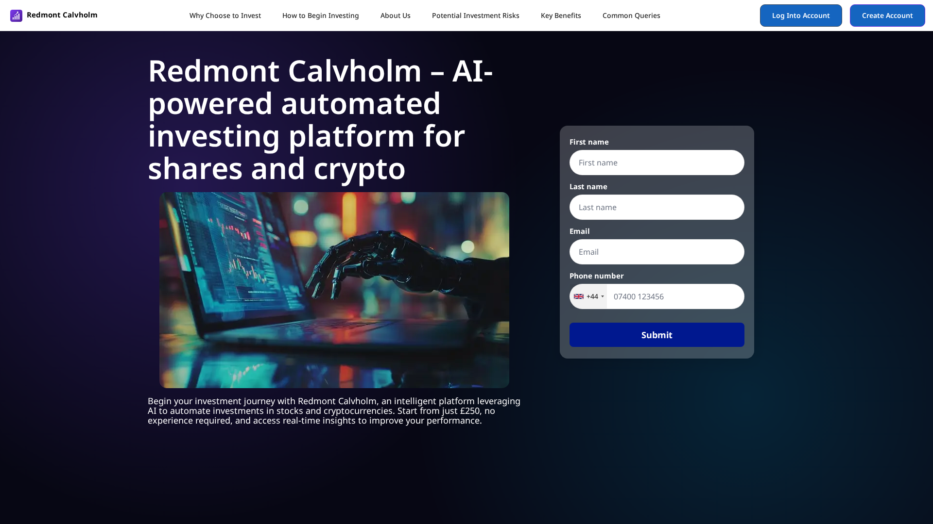 Screenshot of redmont-calvholm.cfd