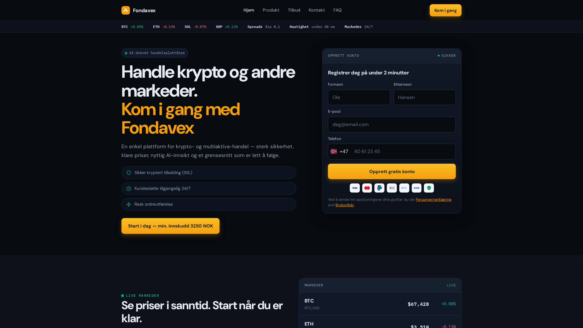 Screenshot of fondavex-no.net