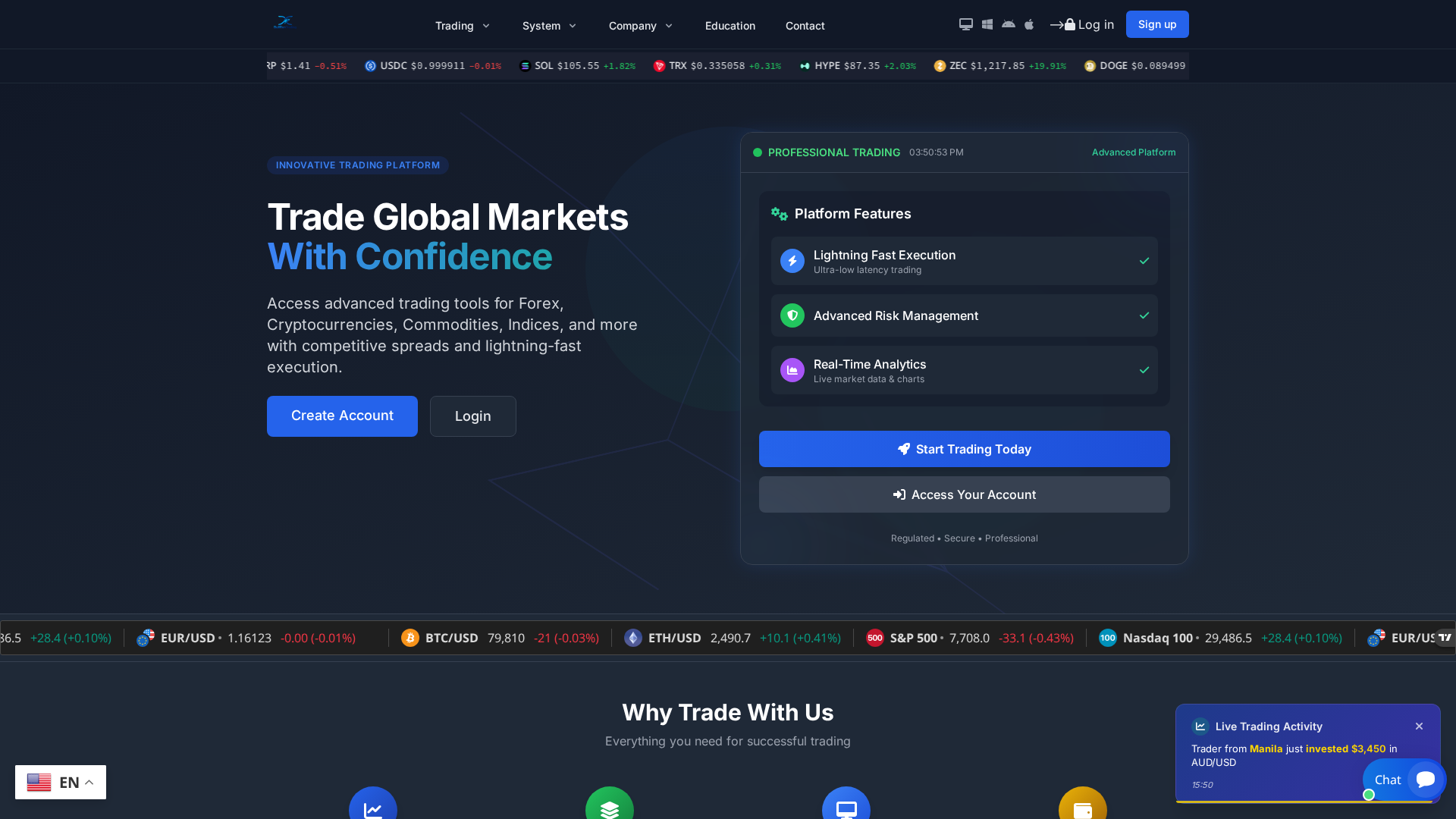 Screenshot of bullruntrading.live