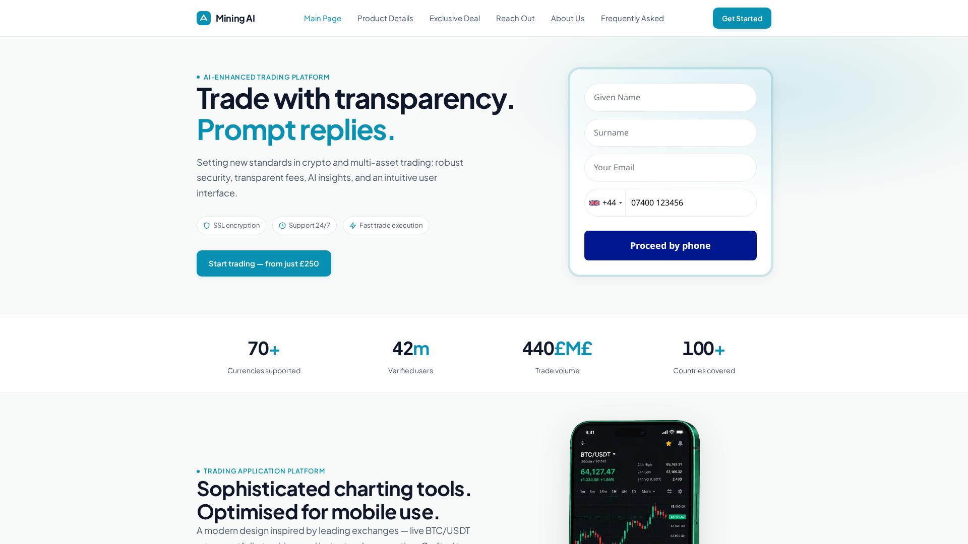 Screenshot of mining-ai.org