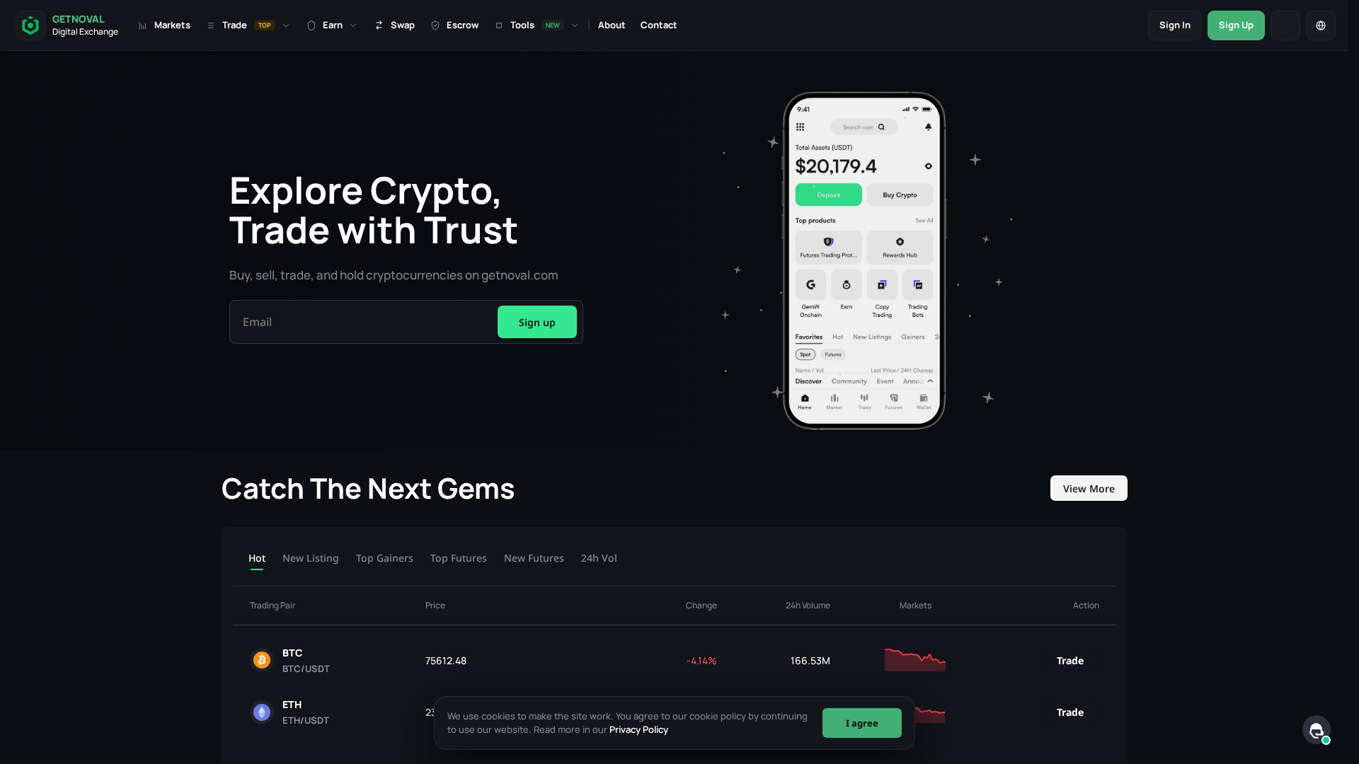Screenshot of getnoval.com
