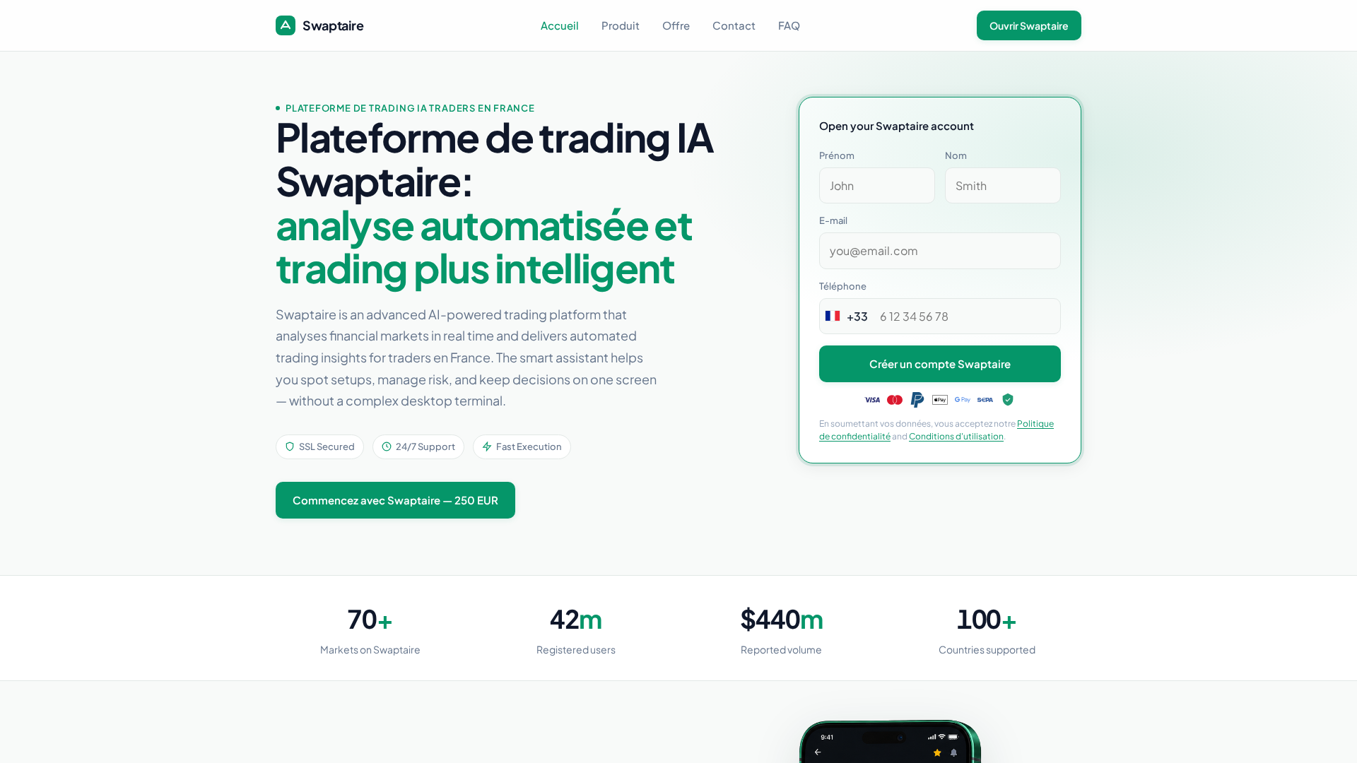 Screenshot of swaptaire-fr.live
