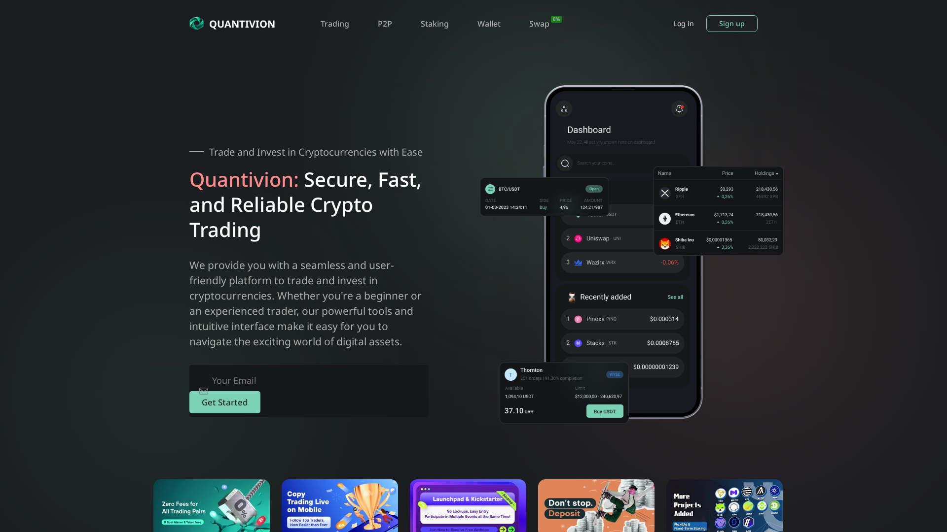 Screenshot of quantivion.hk