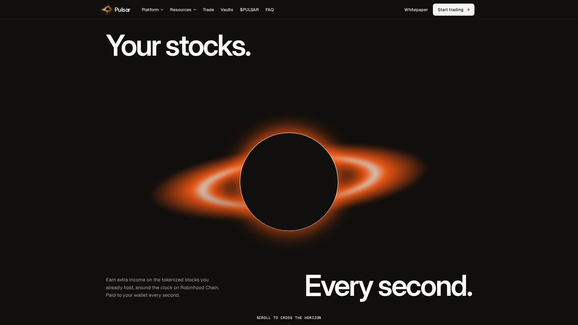 Screenshot of pulsarstocks.com