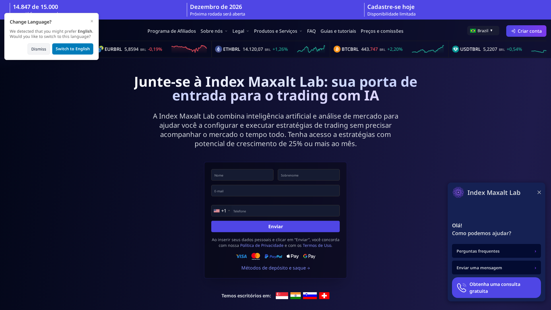 Screenshot of indexmaxaltlab.org