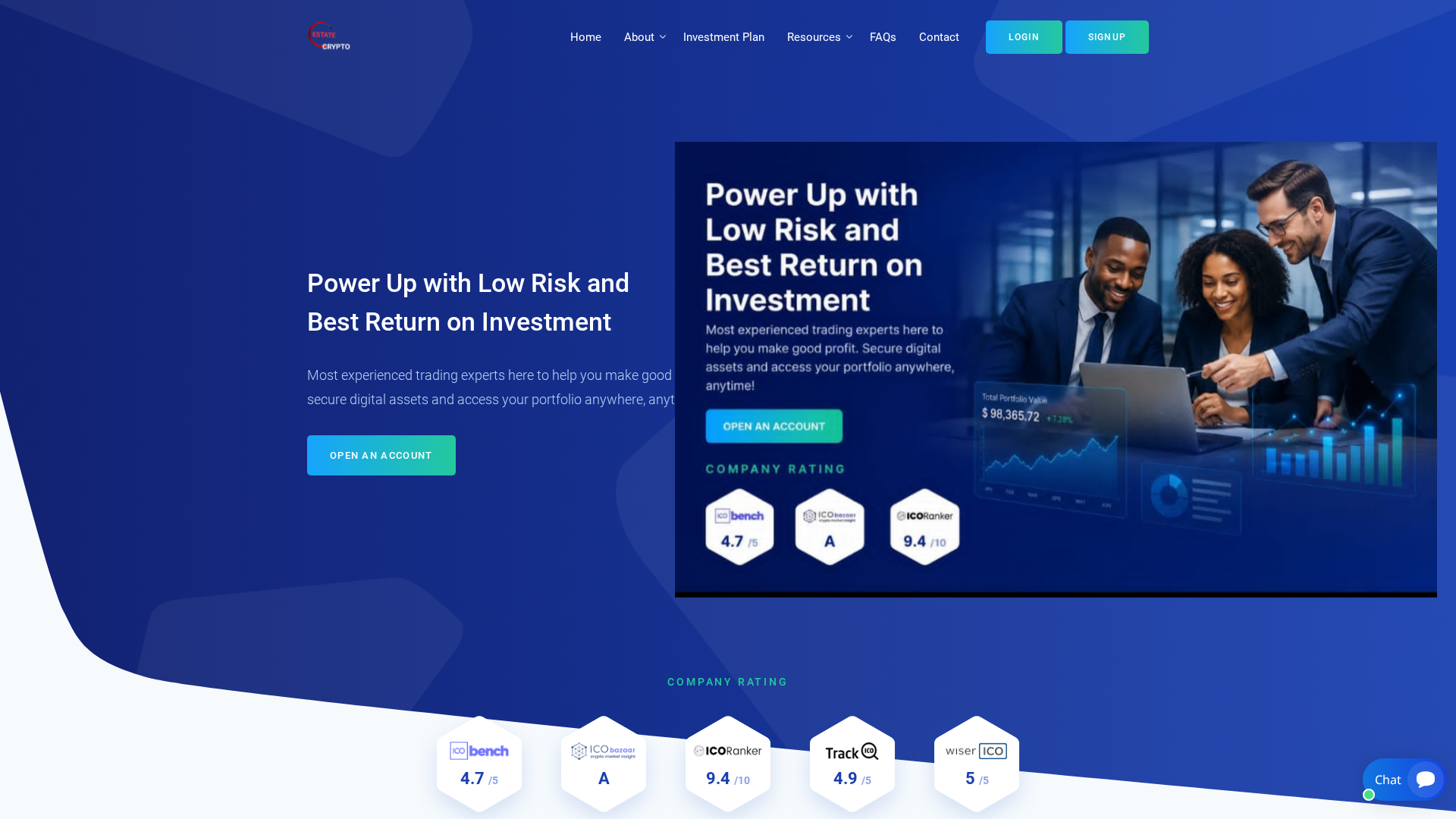 Screenshot of estatecrypt.com