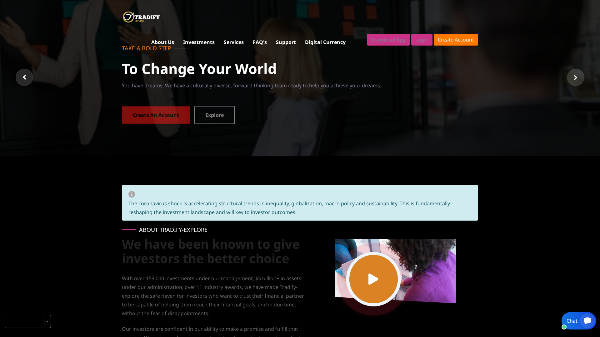 Screenshot of tradify-explore.net