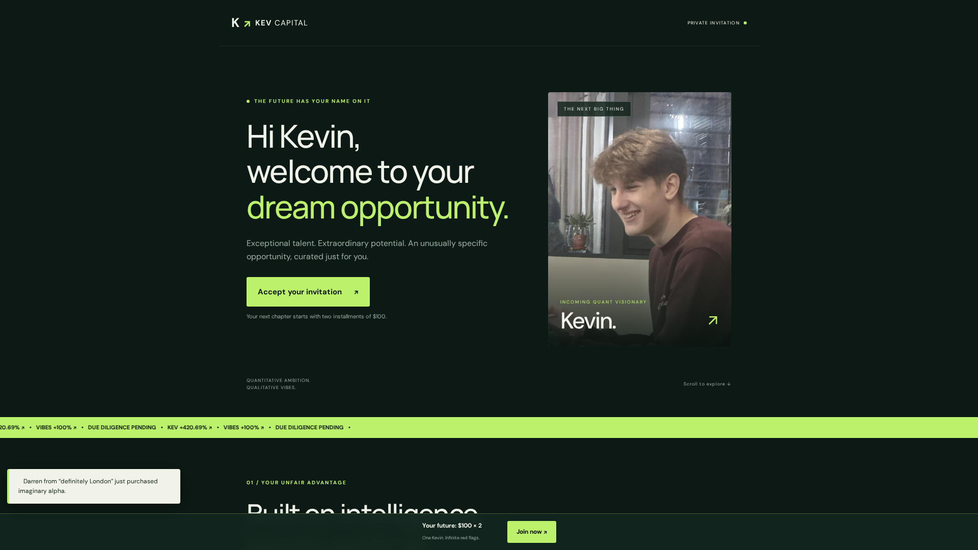 Screenshot of totallylegitquantinternship.click