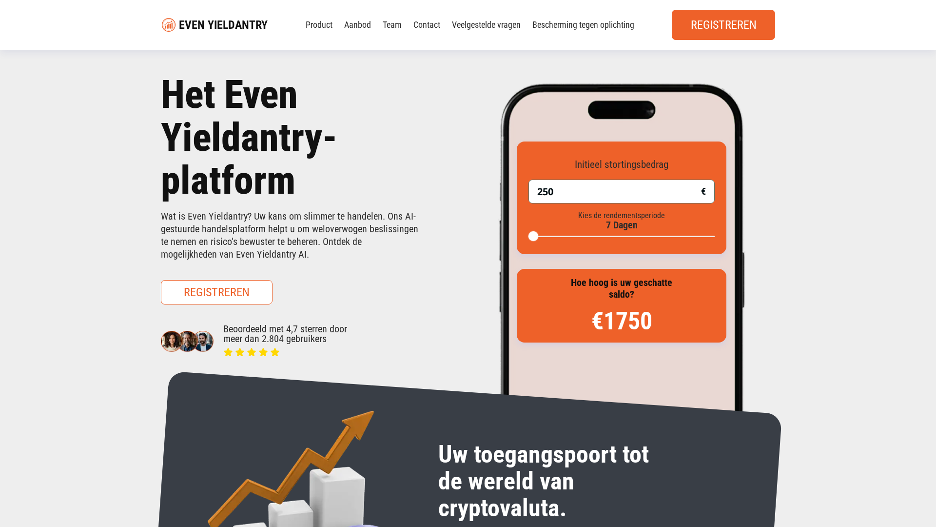 Screenshot of evenyieldantry-ai.com