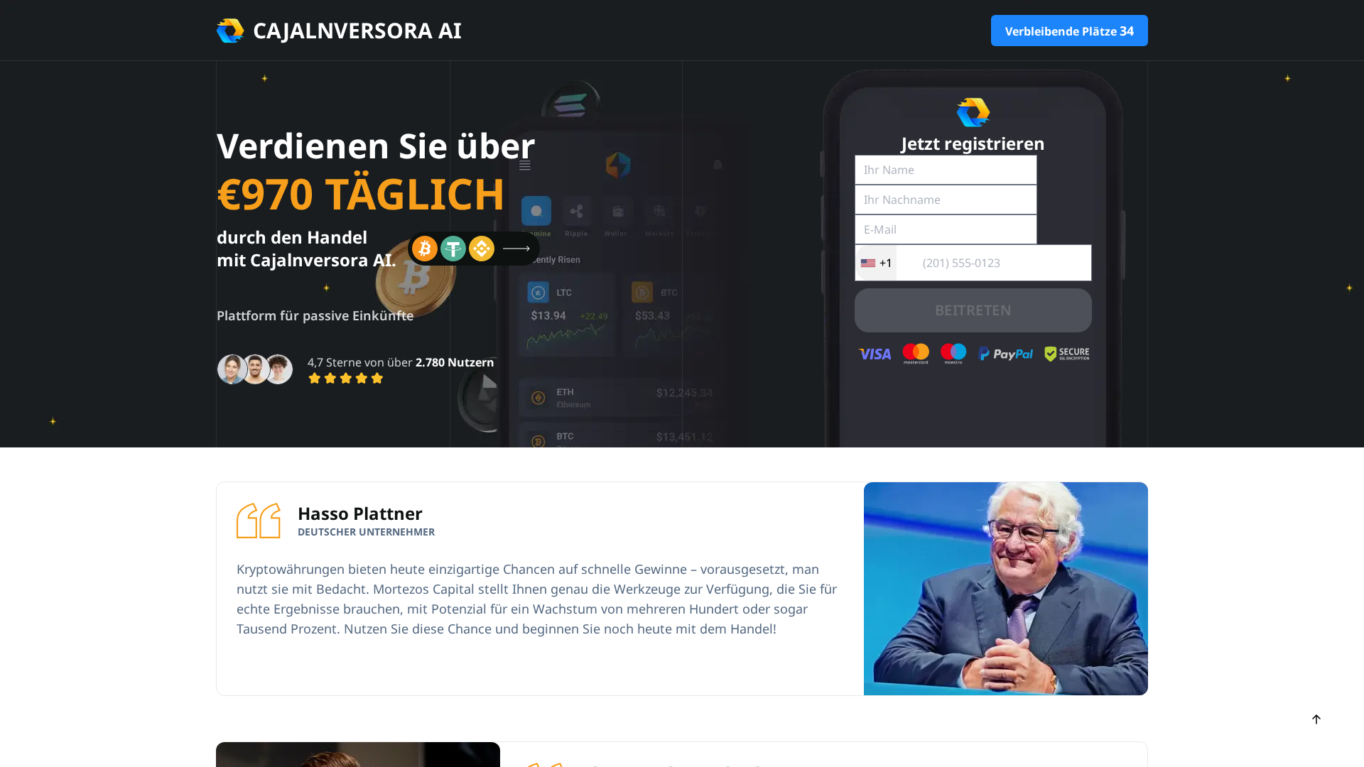 Screenshot of cajalnversora-ai.site