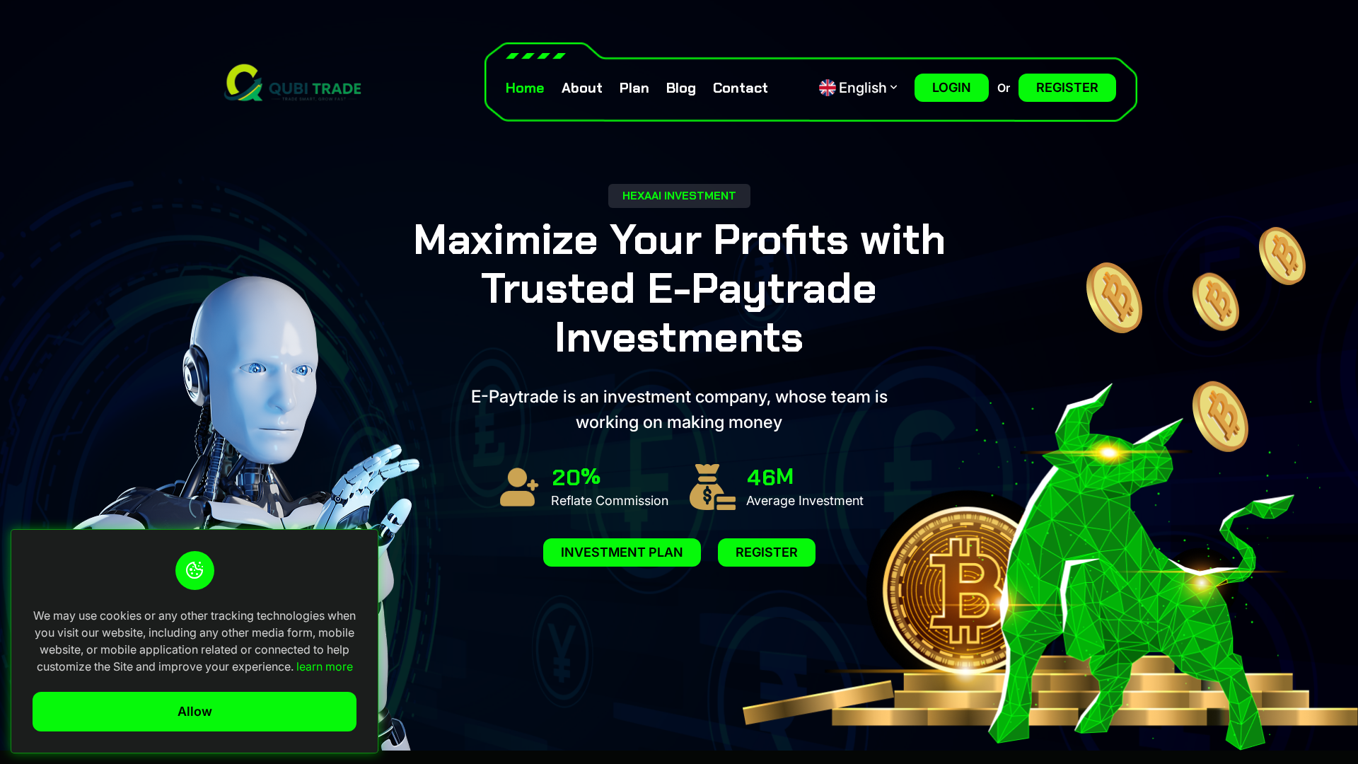 Screenshot of qubitrade.co