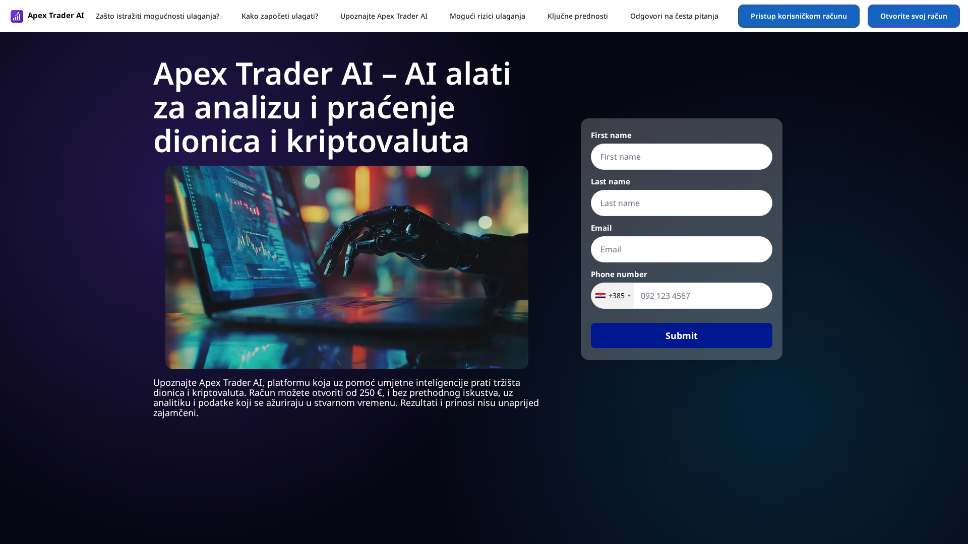 Screenshot of apex-trader-ai.cfd
