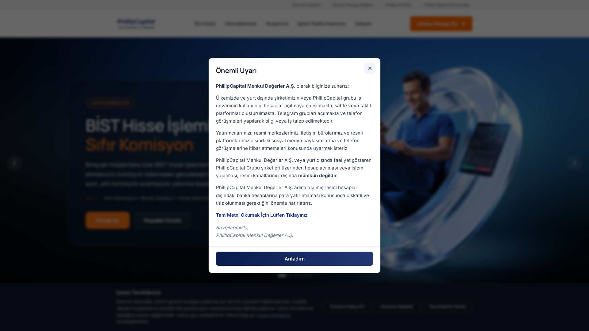 Screenshot of phillipcapitaldanismanliktr.com