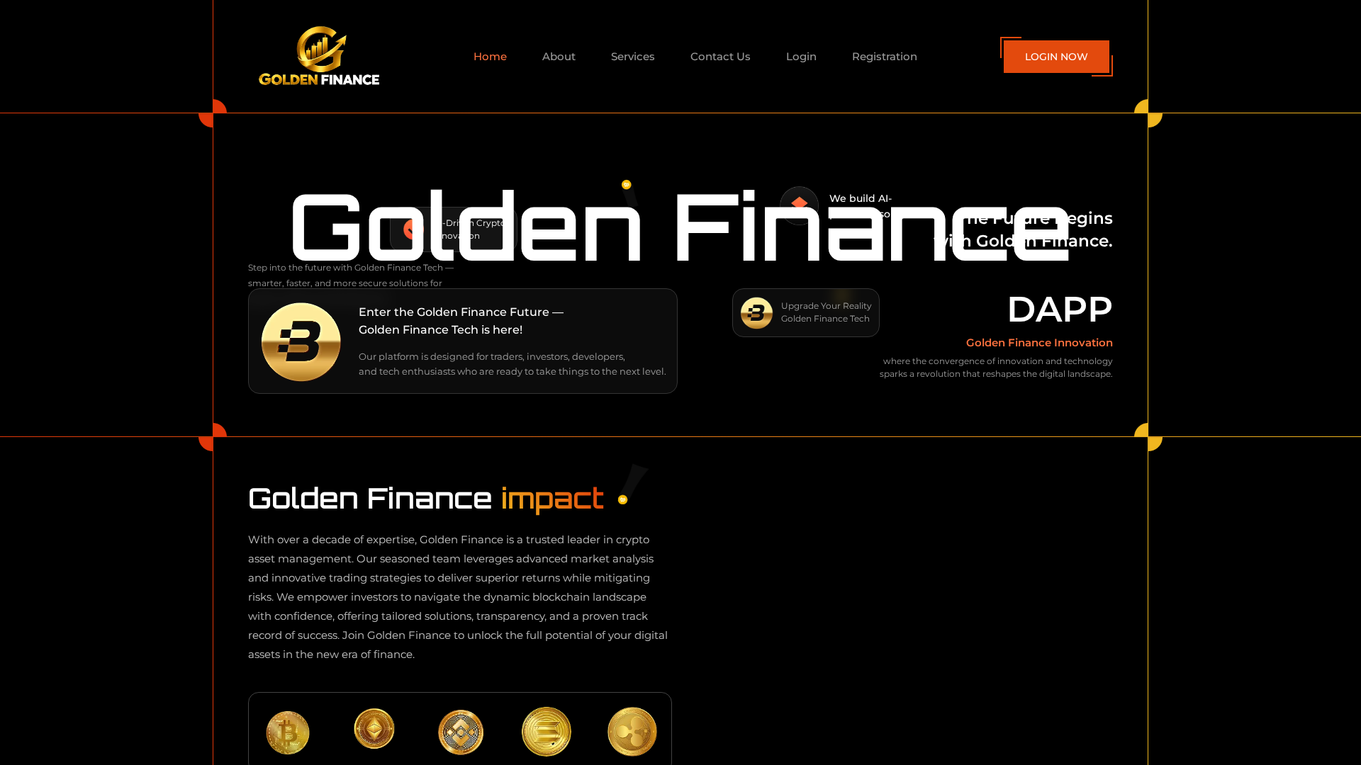 Screenshot of goldenfinance.live