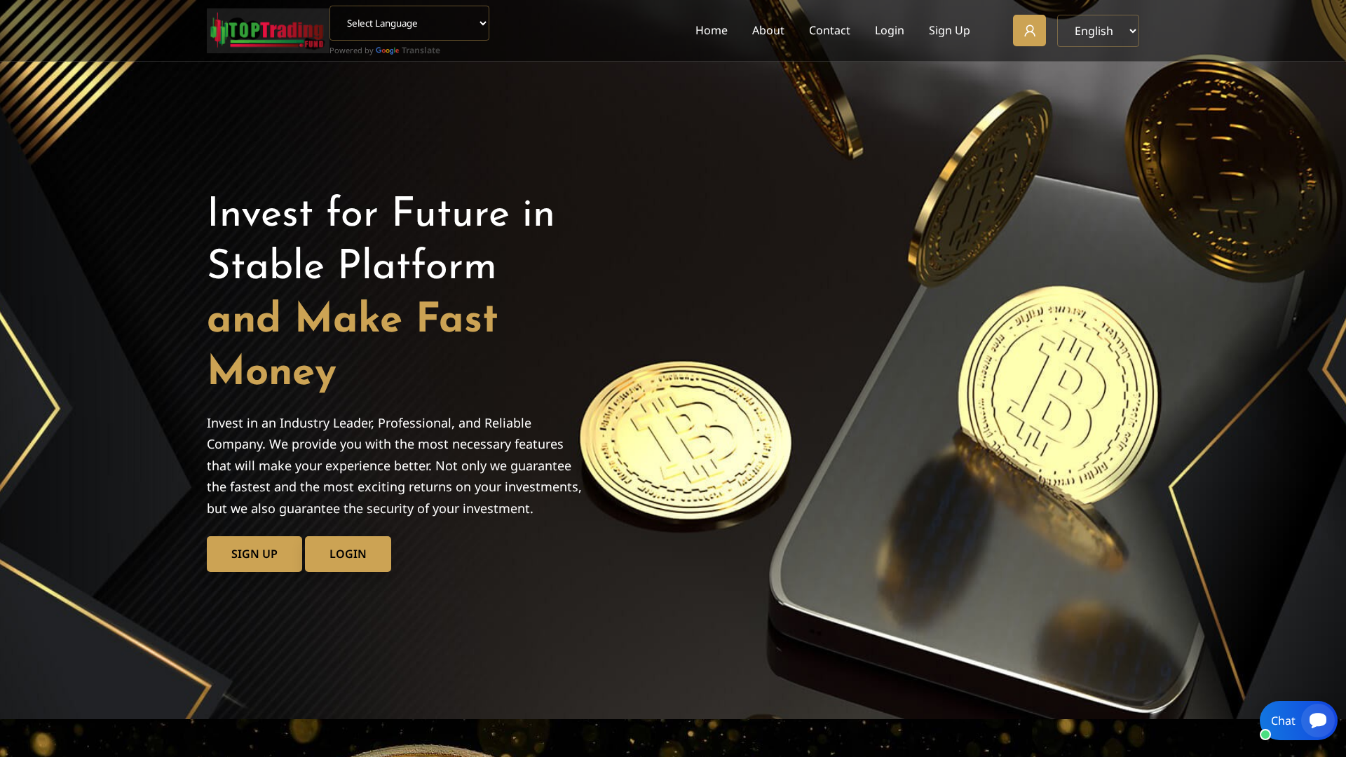 Screenshot of top-trading.live