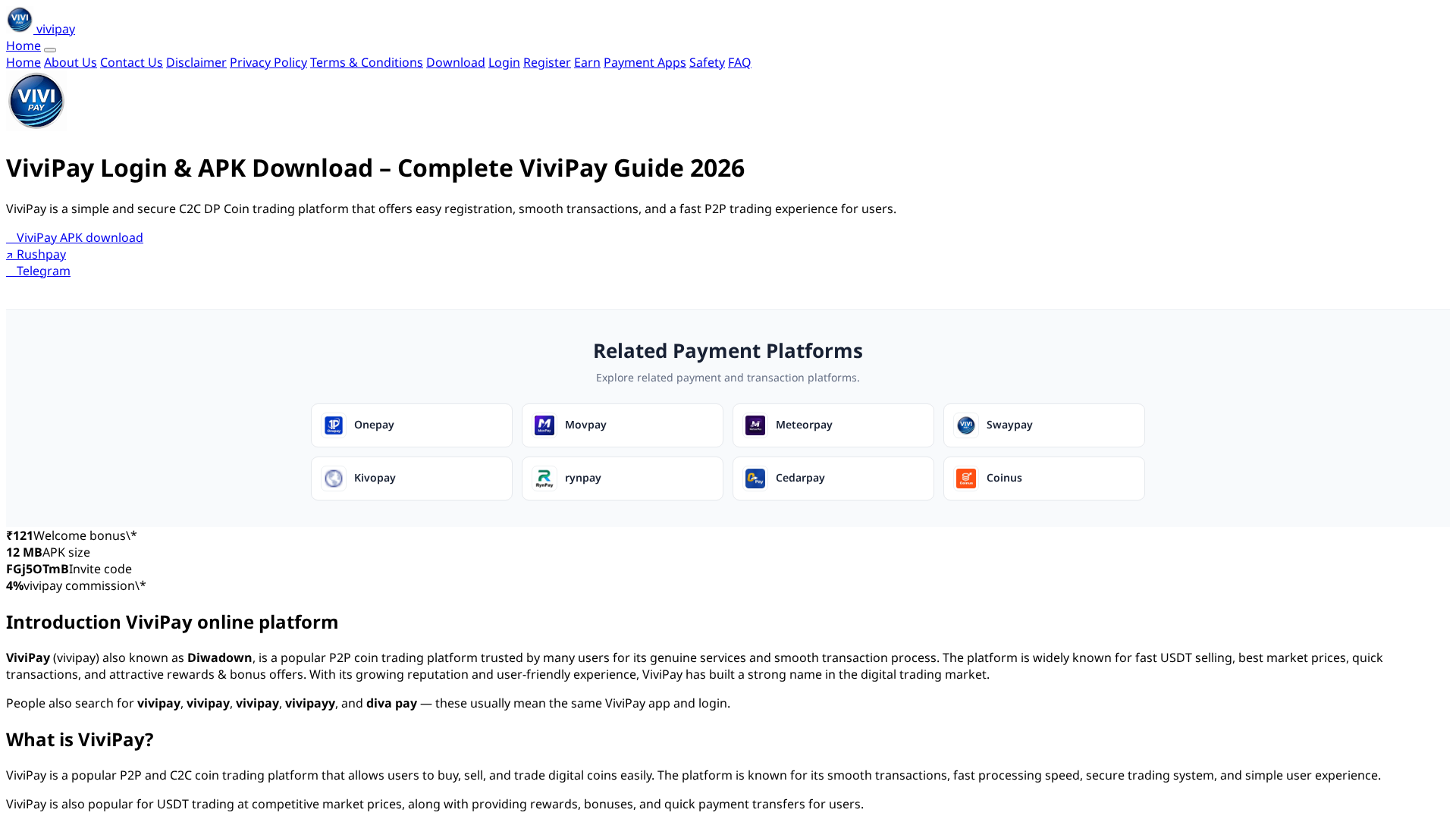 Screenshot of vivipay.com.in