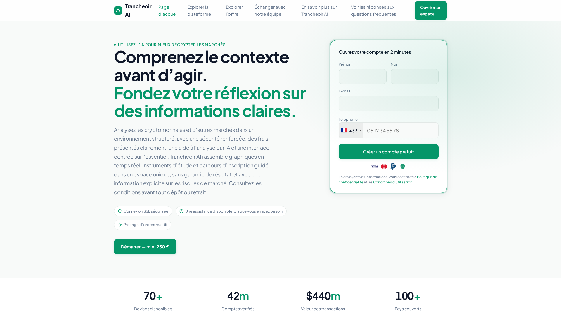 Screenshot of trancheoir-ai.online