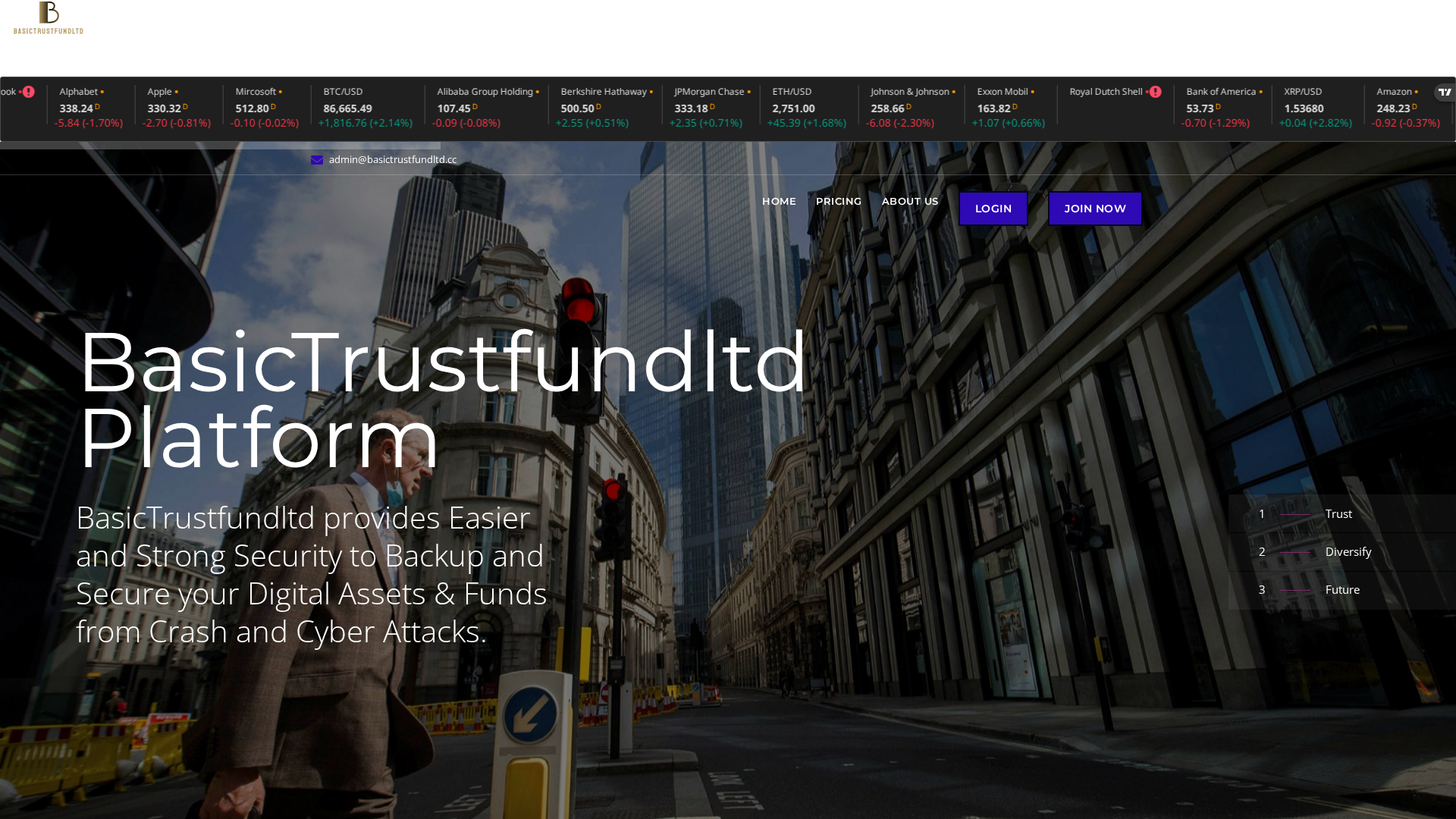 Screenshot of basictrustfundltd.cc