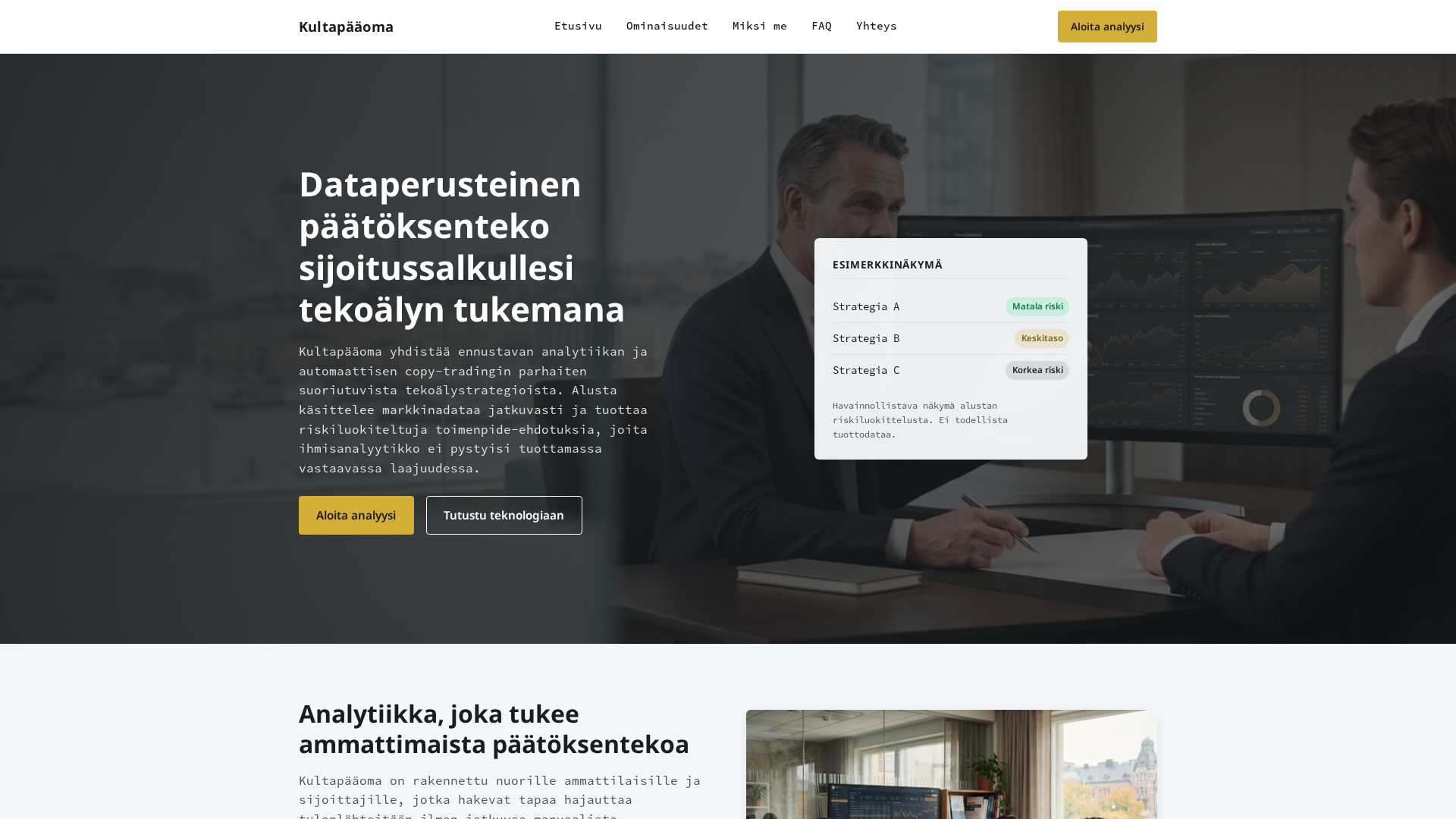 Screenshot of kultapaaoma-ai.net