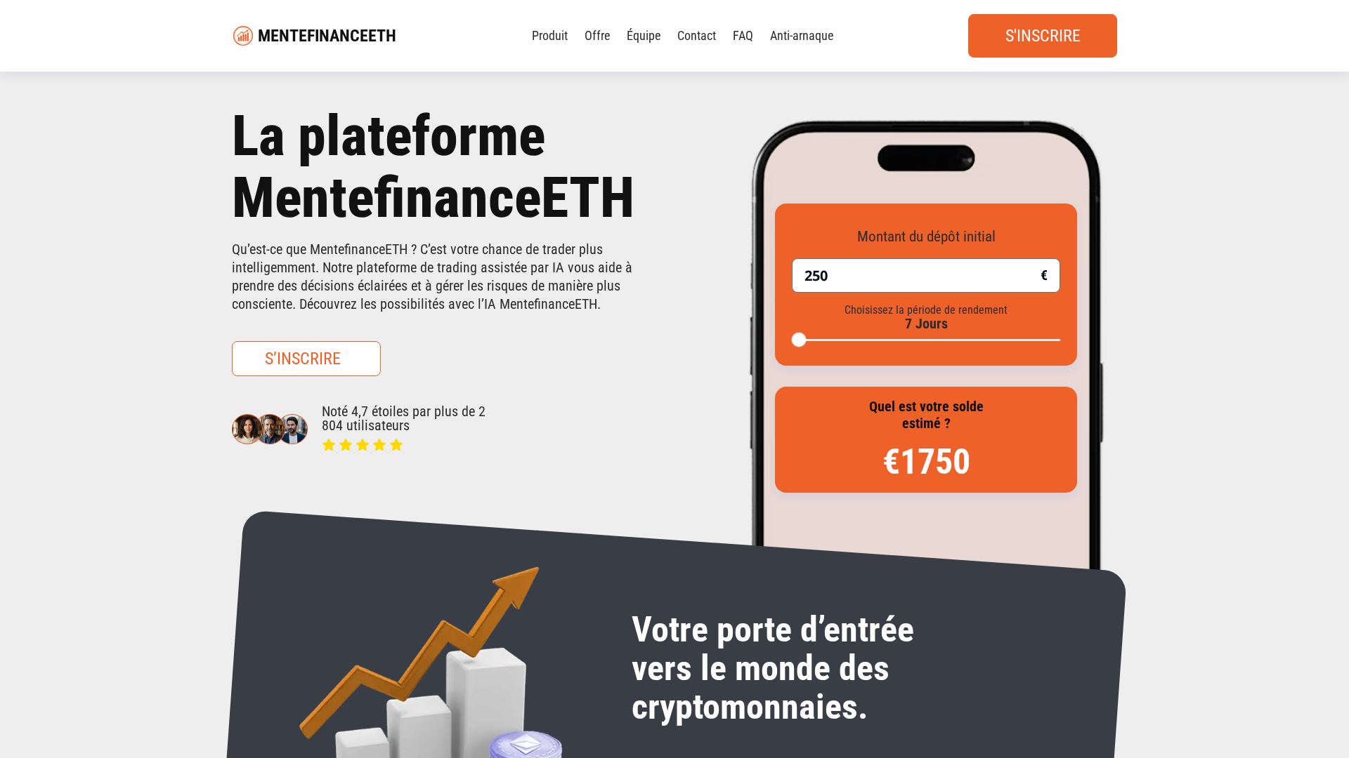 Screenshot of mente-finance-eth.com
