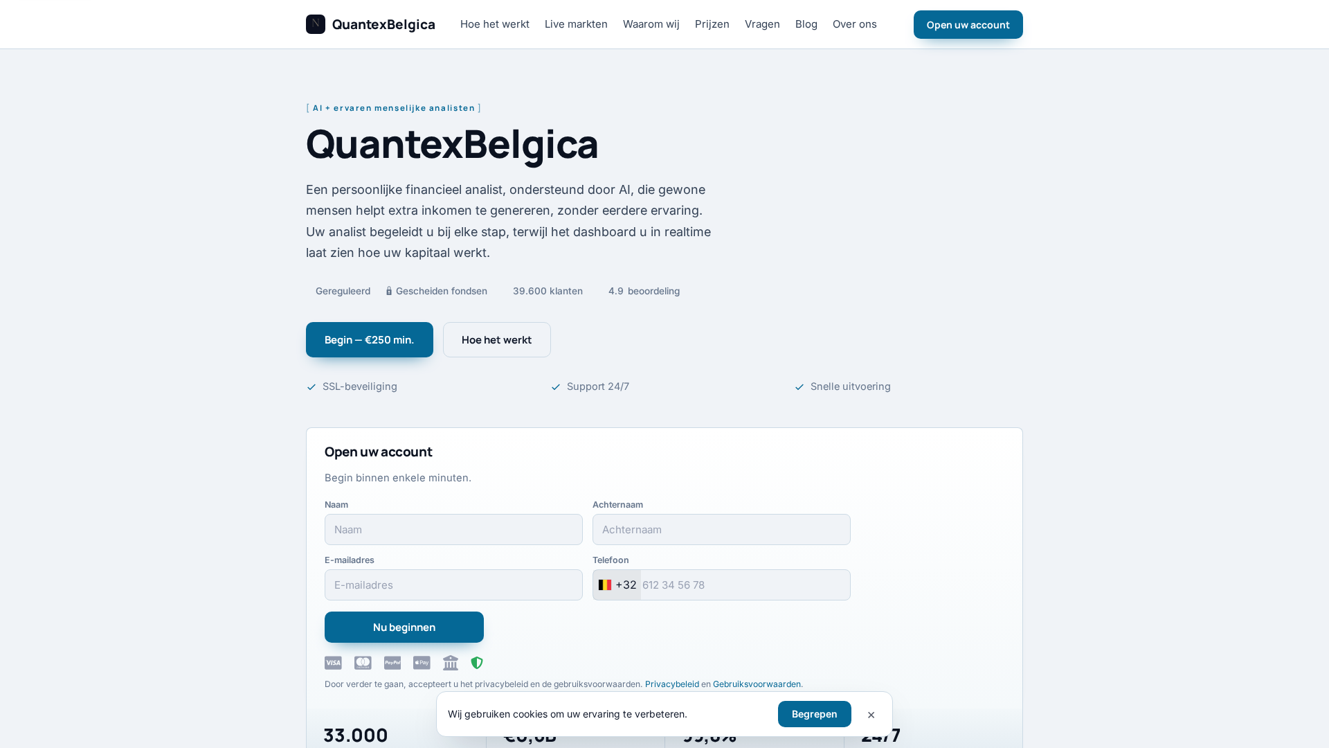 Screenshot of quantexbelgica-ai.org