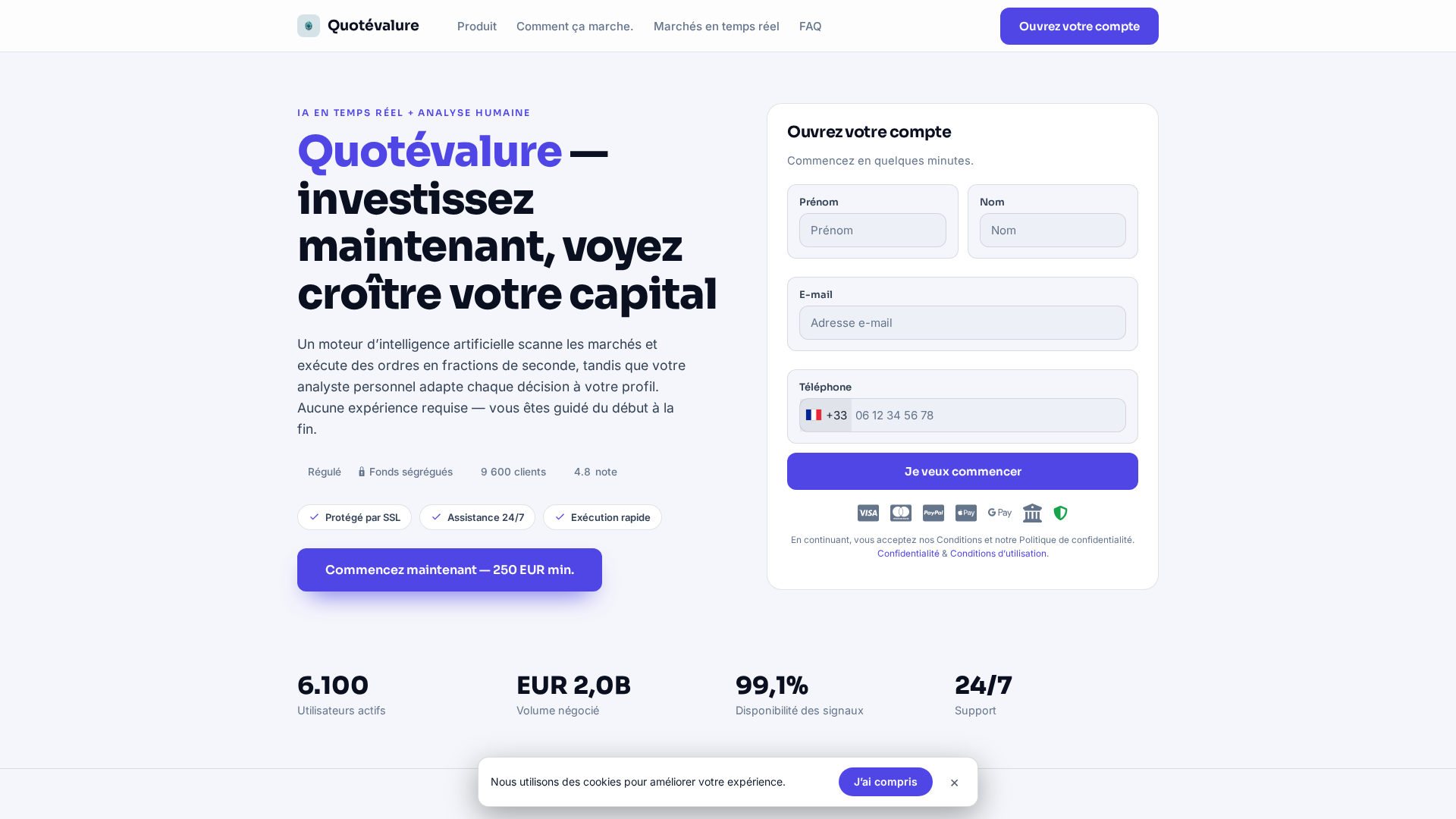 Screenshot of quotevalure-fr.com