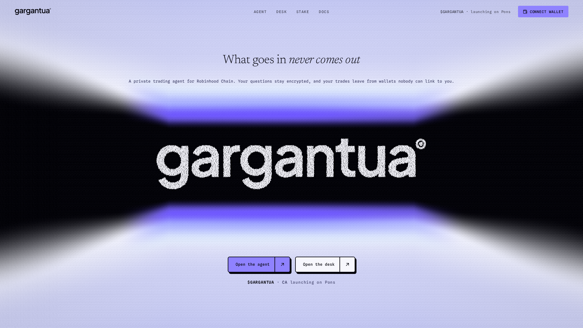 Screenshot of gargantua.trade