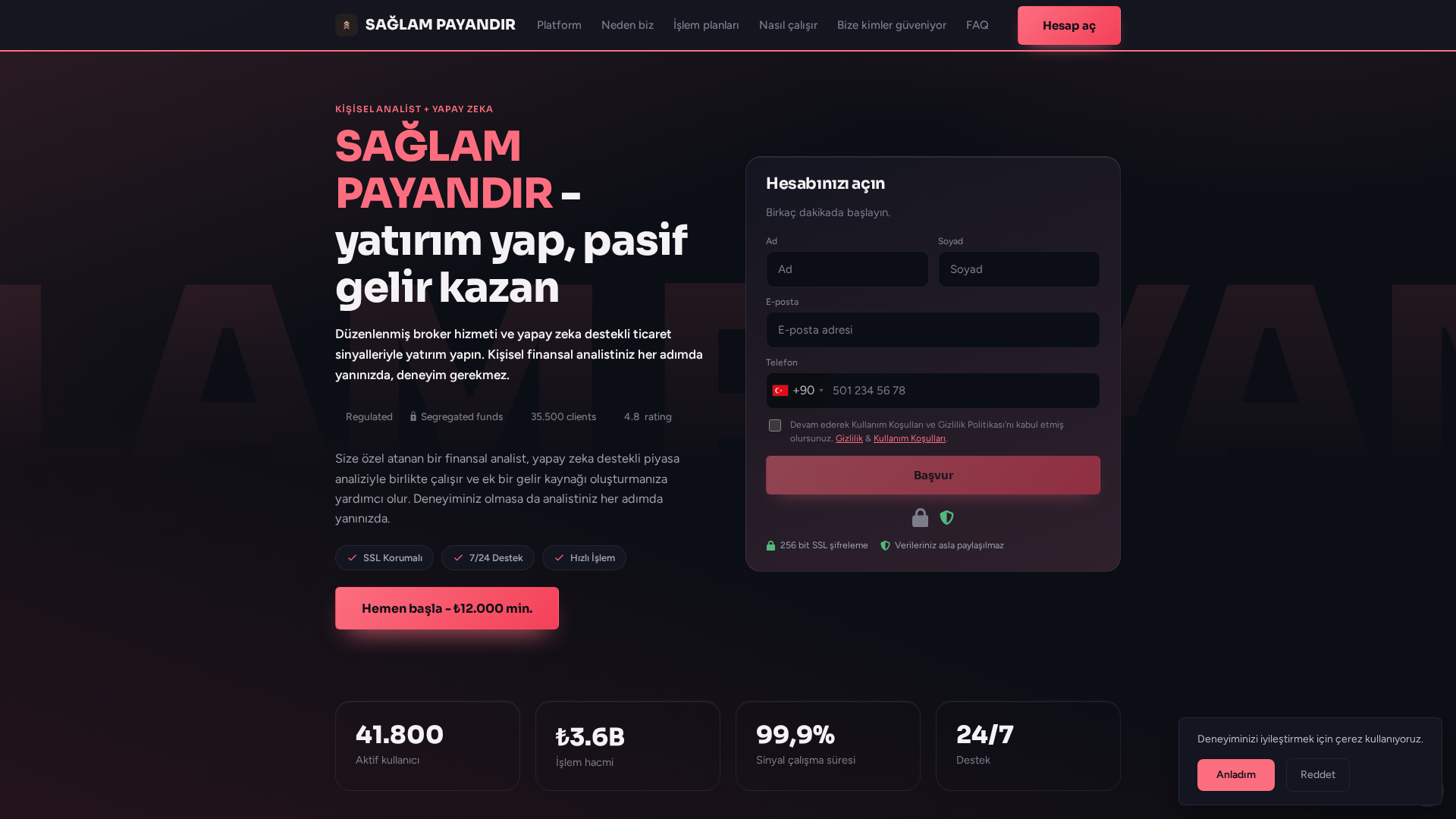 Screenshot of saglampayandir.xyz