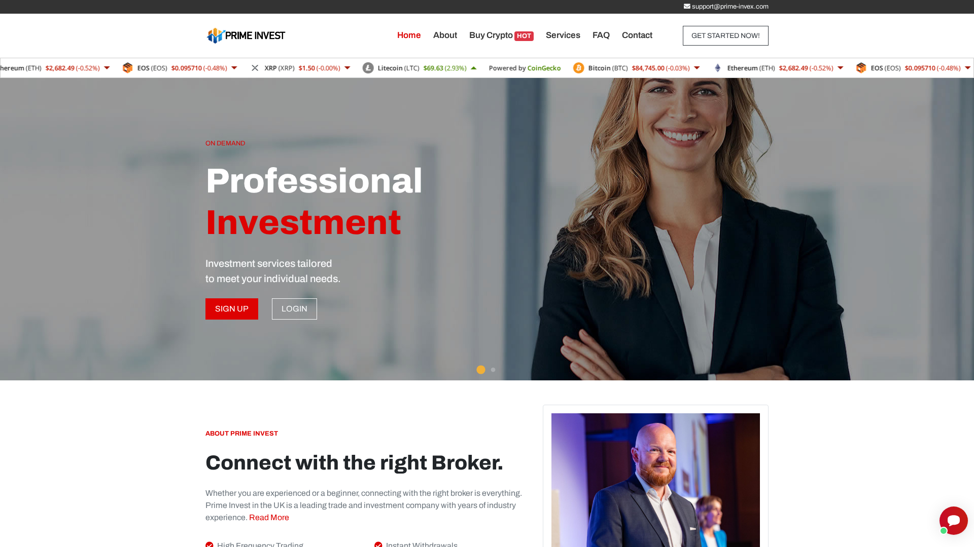 Screenshot of primeinvex.org