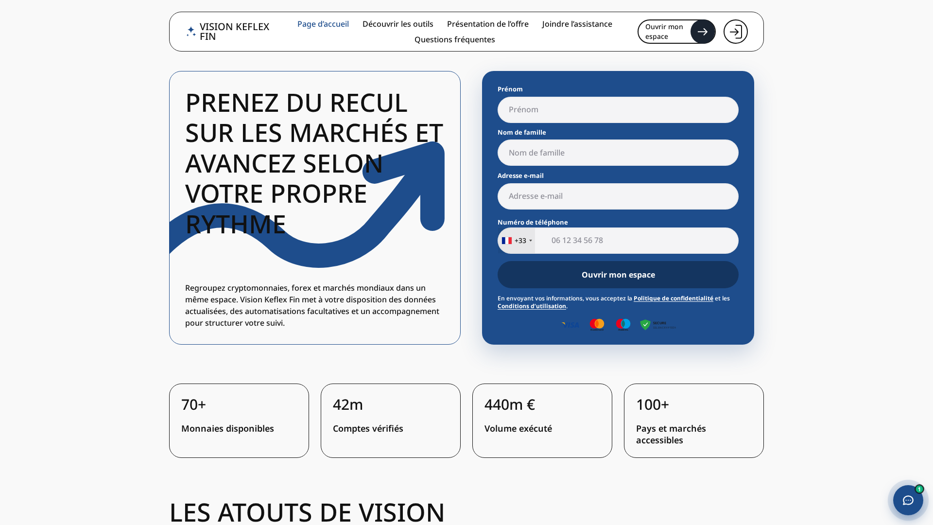 Screenshot of visionkeflex-fin-fr.com