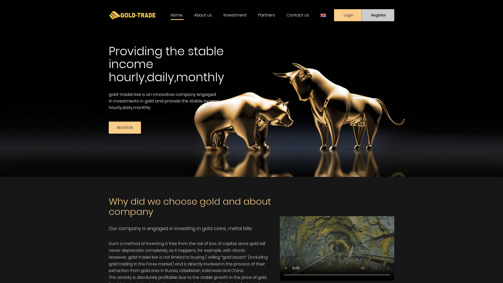 Screenshot of gold-trader.live
