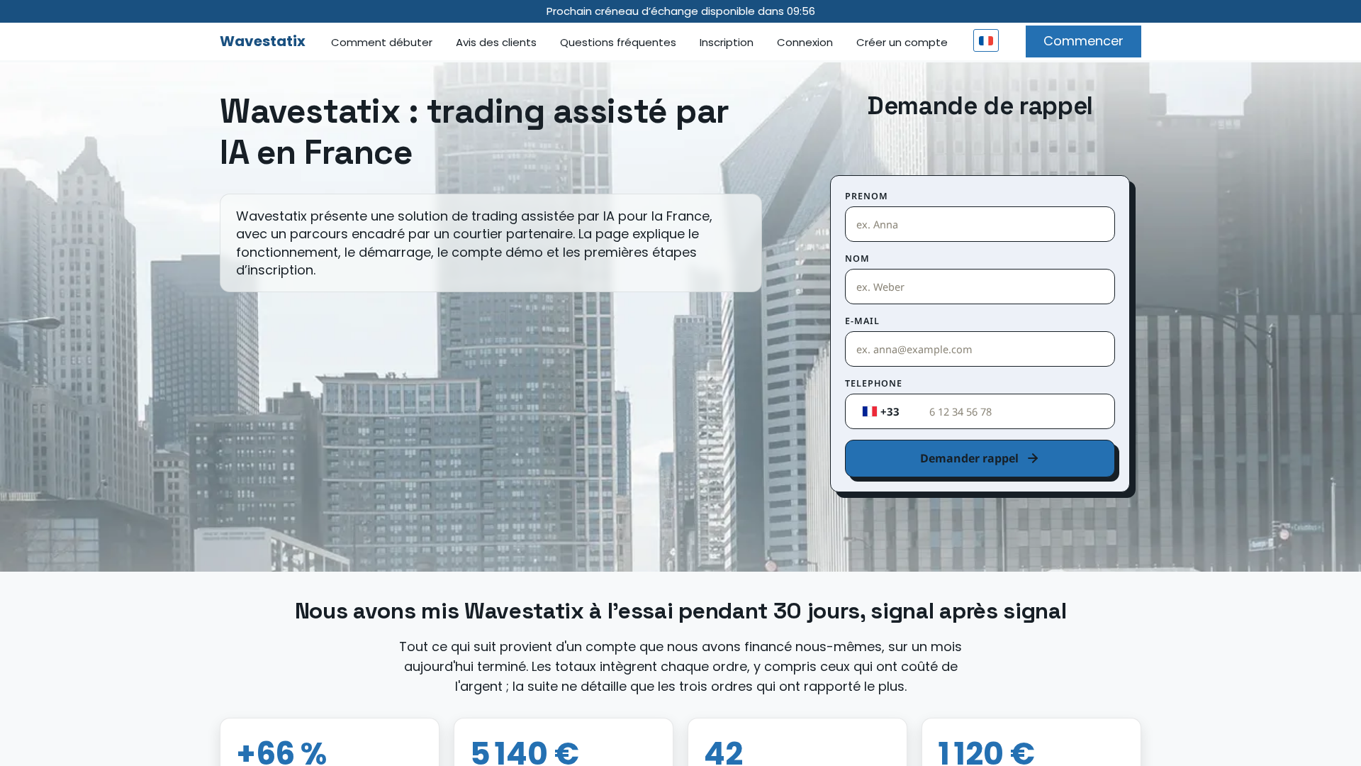 Screenshot of wavestatix.pro