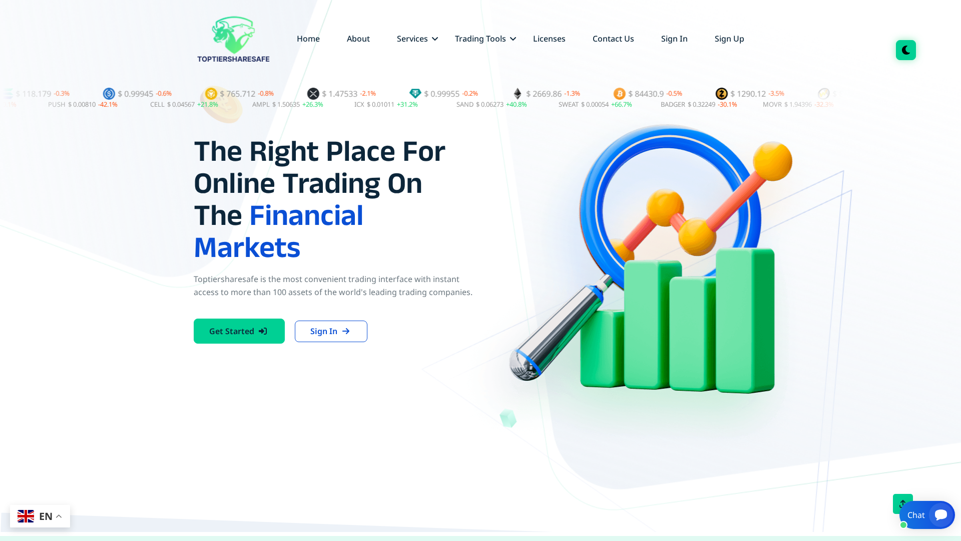 Screenshot of toptiersharesafe.com