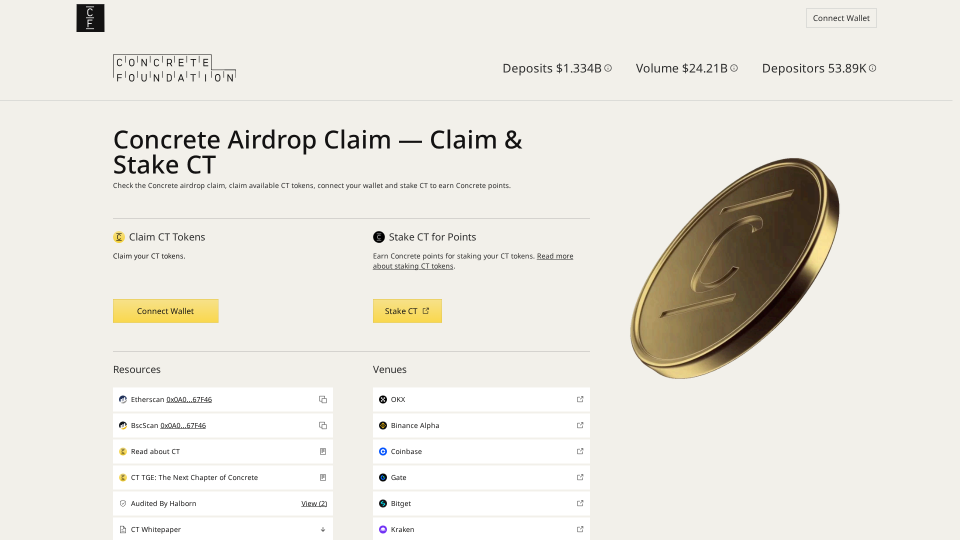 Screenshot of concretefoundation.global