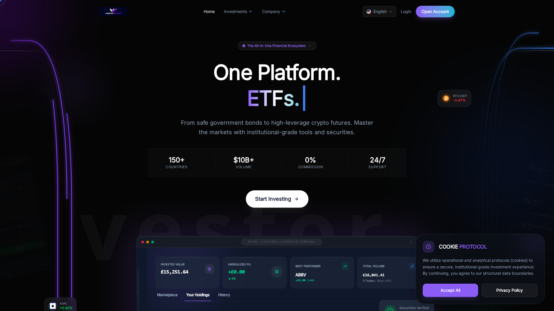 Screenshot of vestorix.lifestyle