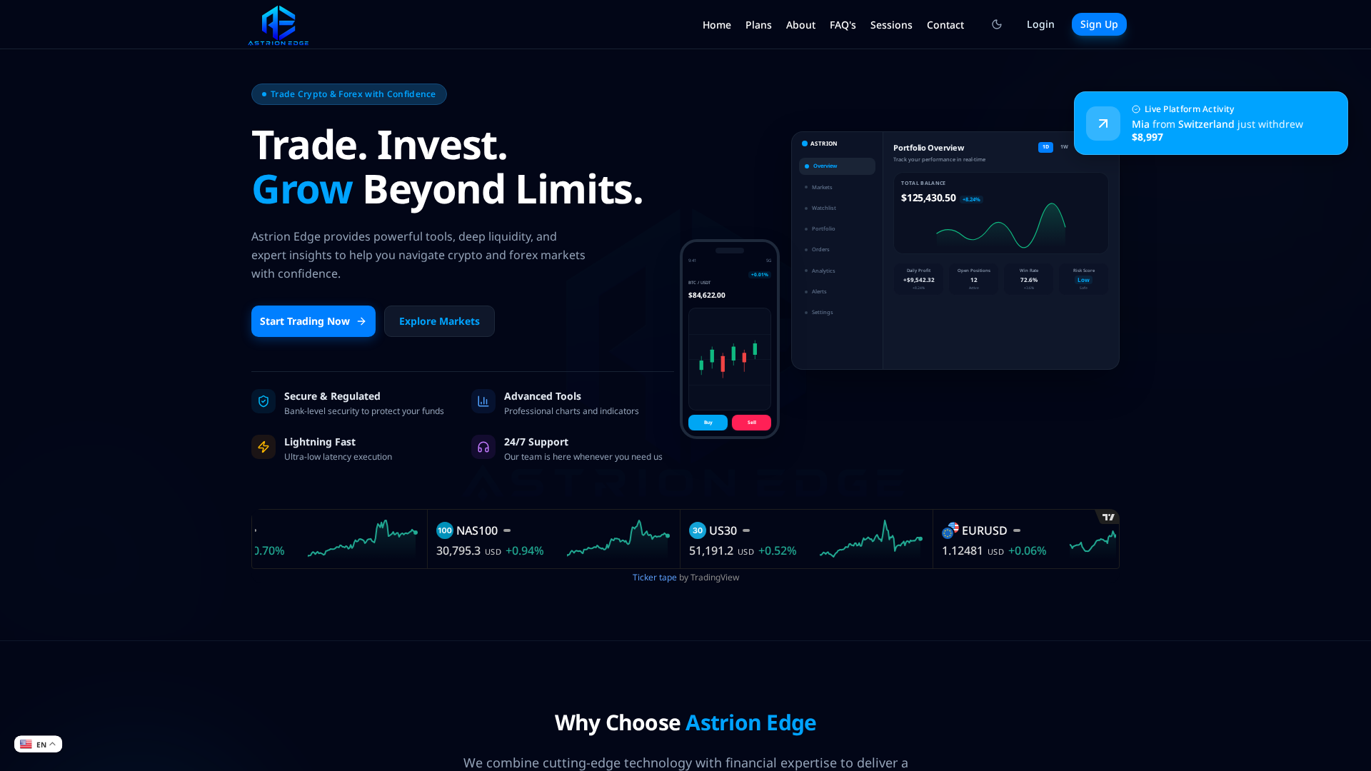 Screenshot of astrionedge.org