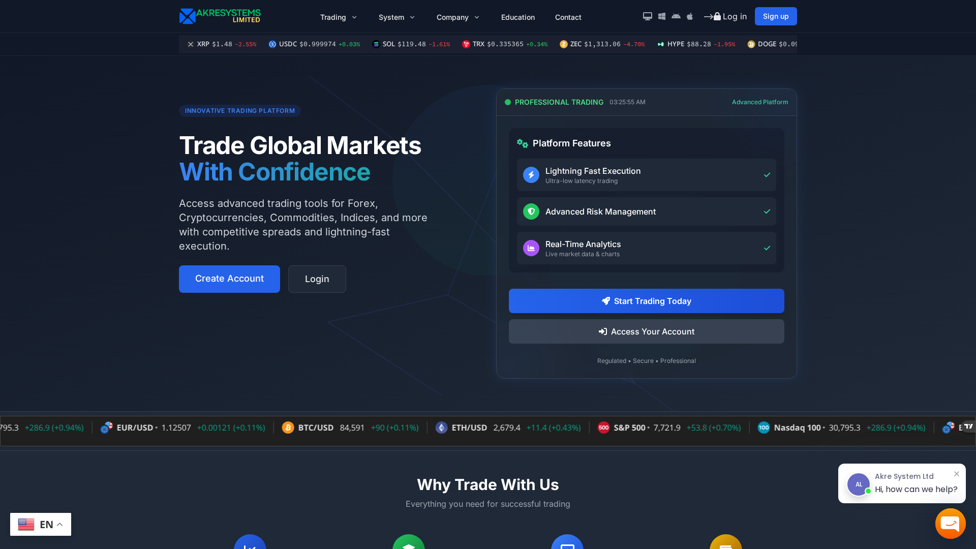 Screenshot of akresystemsltd.com