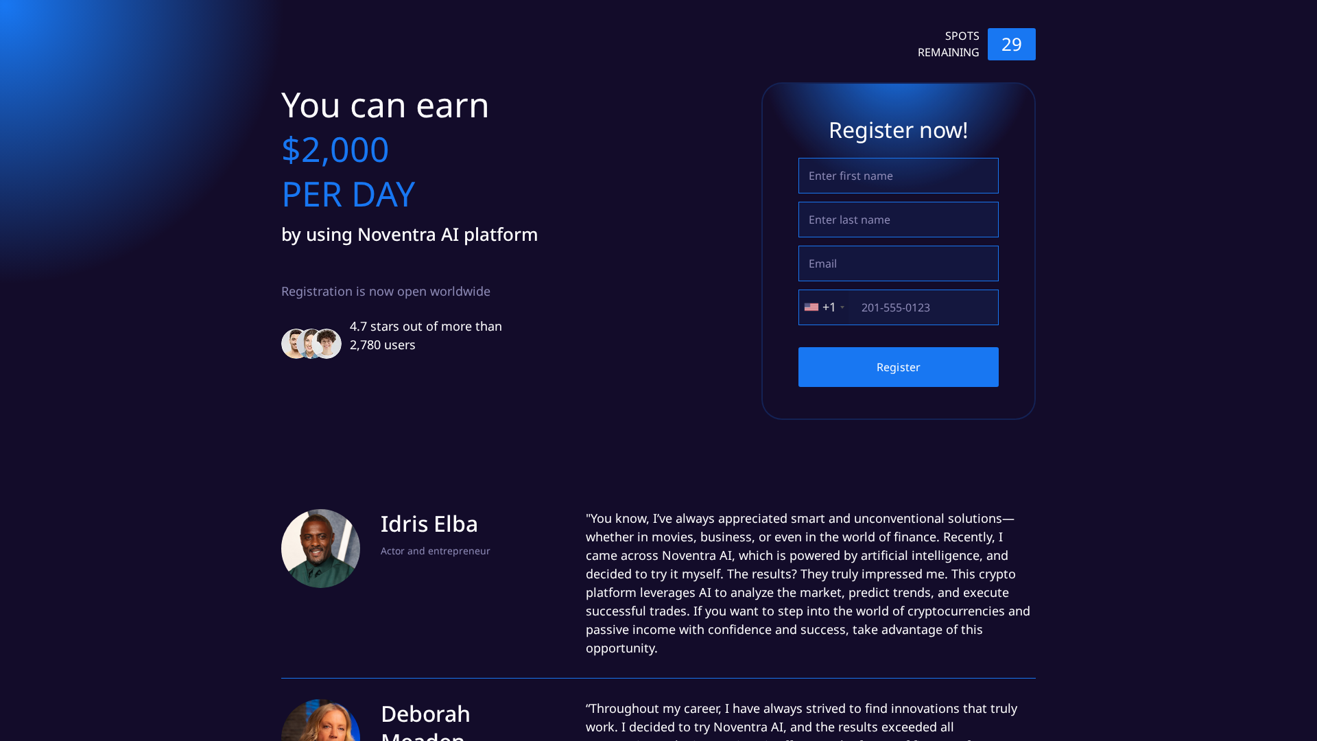 Screenshot of noventra-ai.top