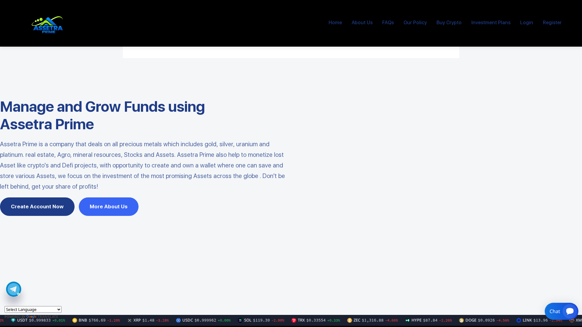 Screenshot of assetraprime.com
