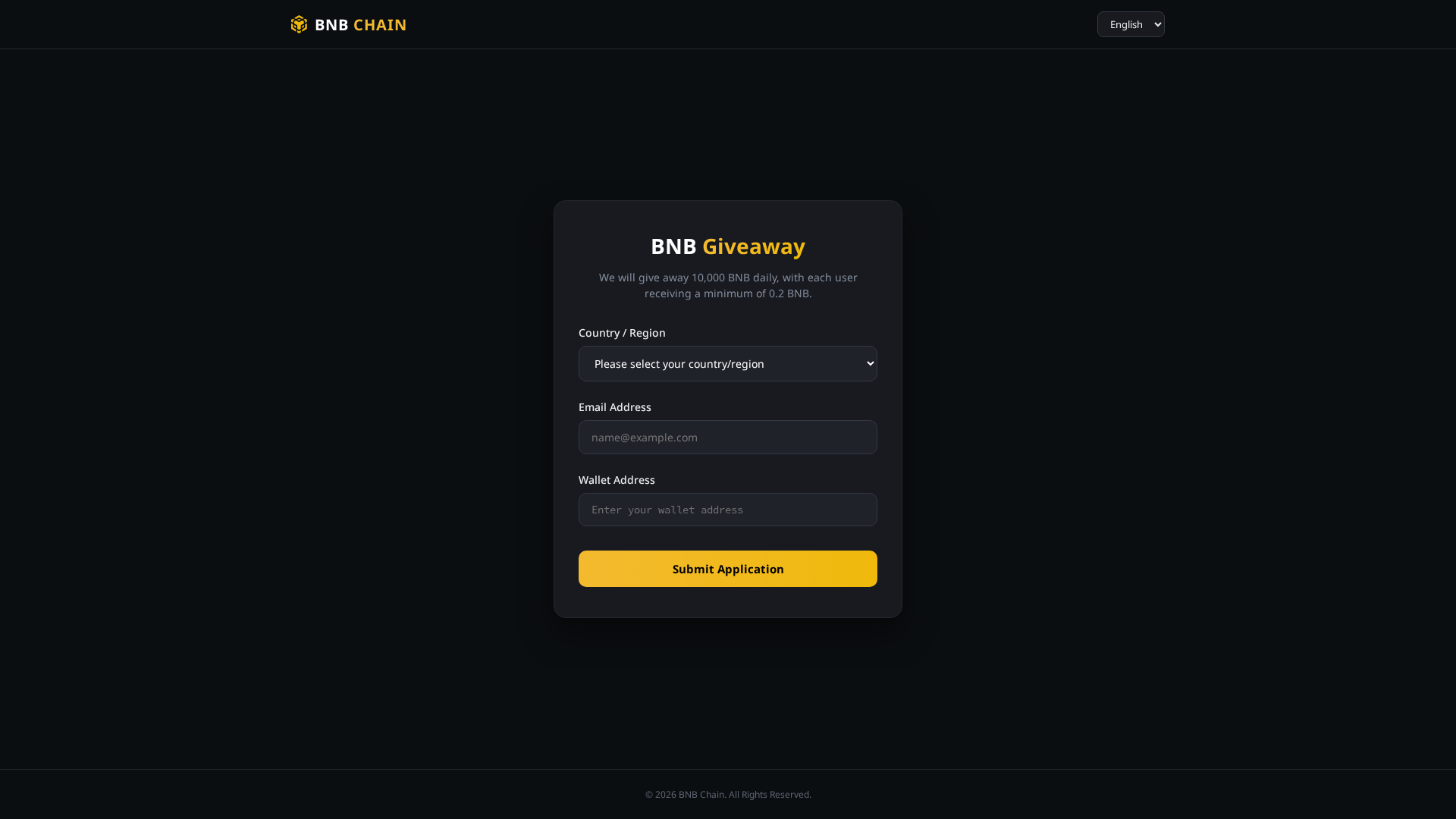 Screenshot of bnbchain-coin.com
