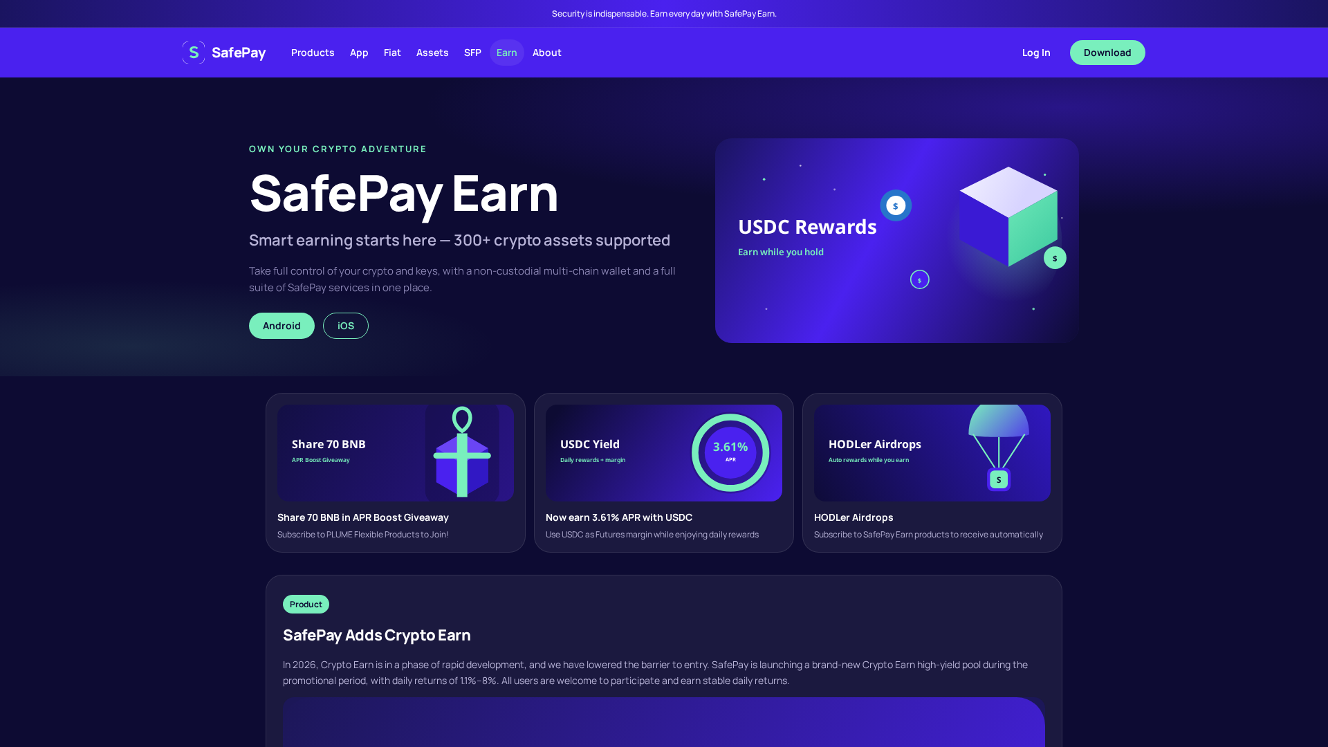 Screenshot of safepayearn.com