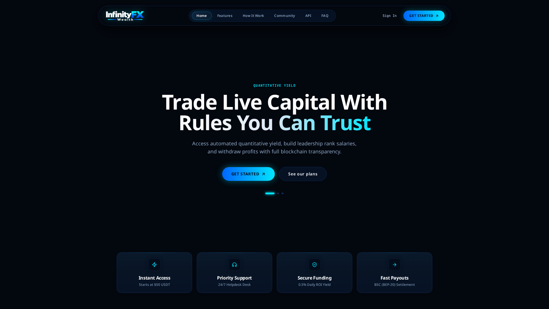 Screenshot of infxwealth.com
