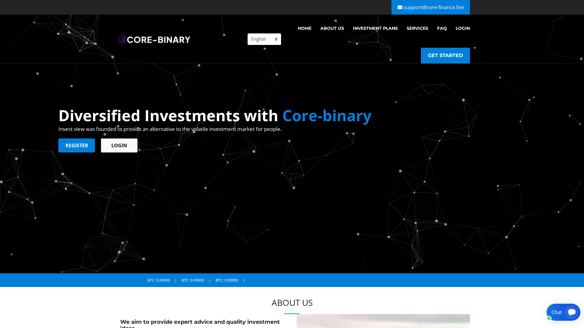 Screenshot of core-finance.live