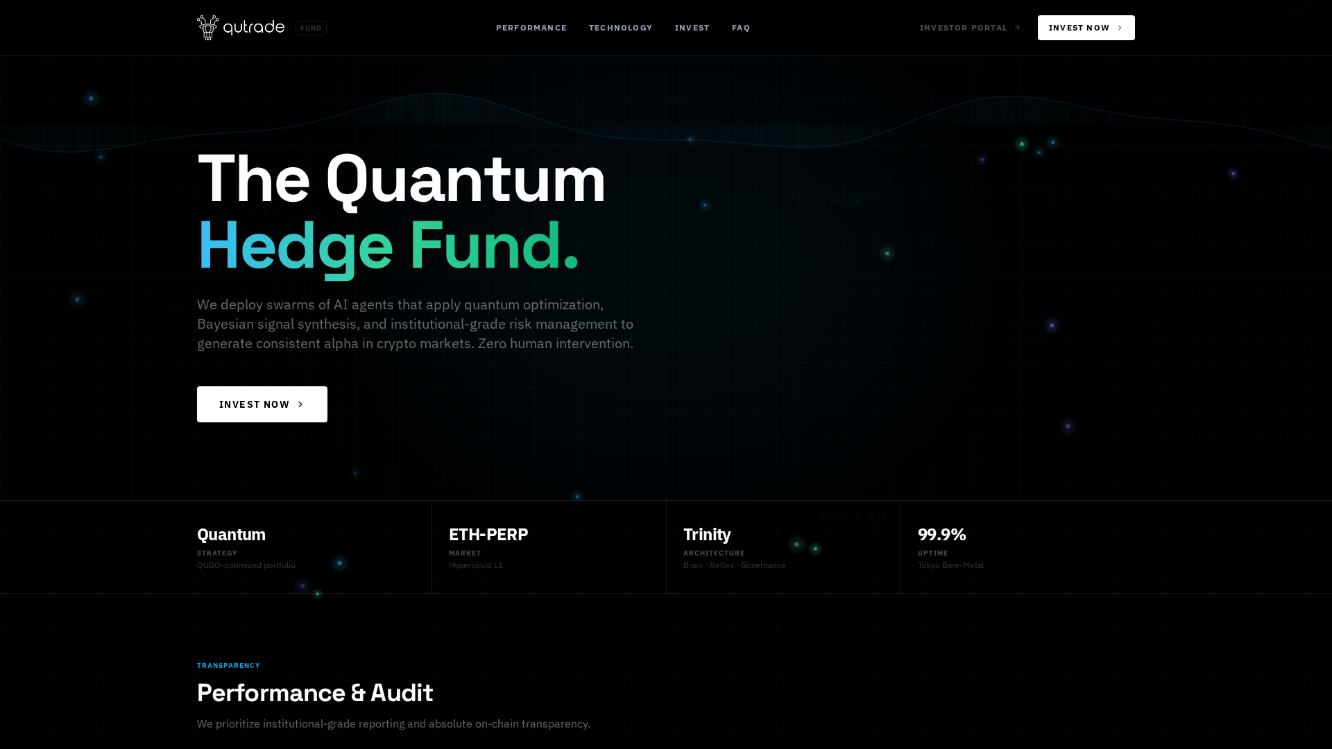Screenshot of qutrade.xyz