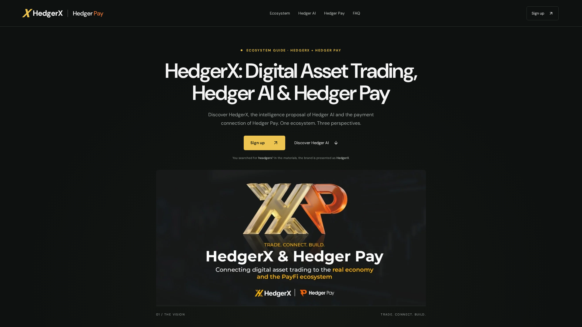 Screenshot of hedger-x.com