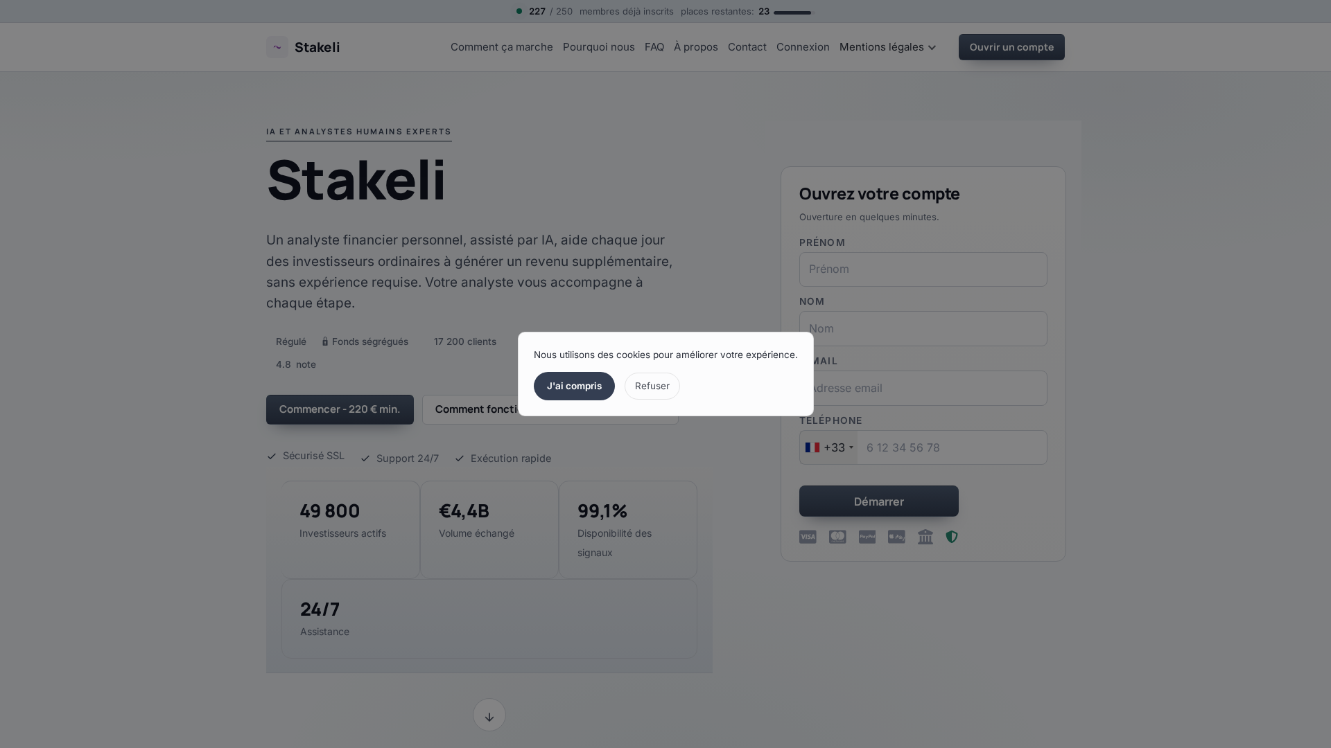 Screenshot of stakeli-finance.co