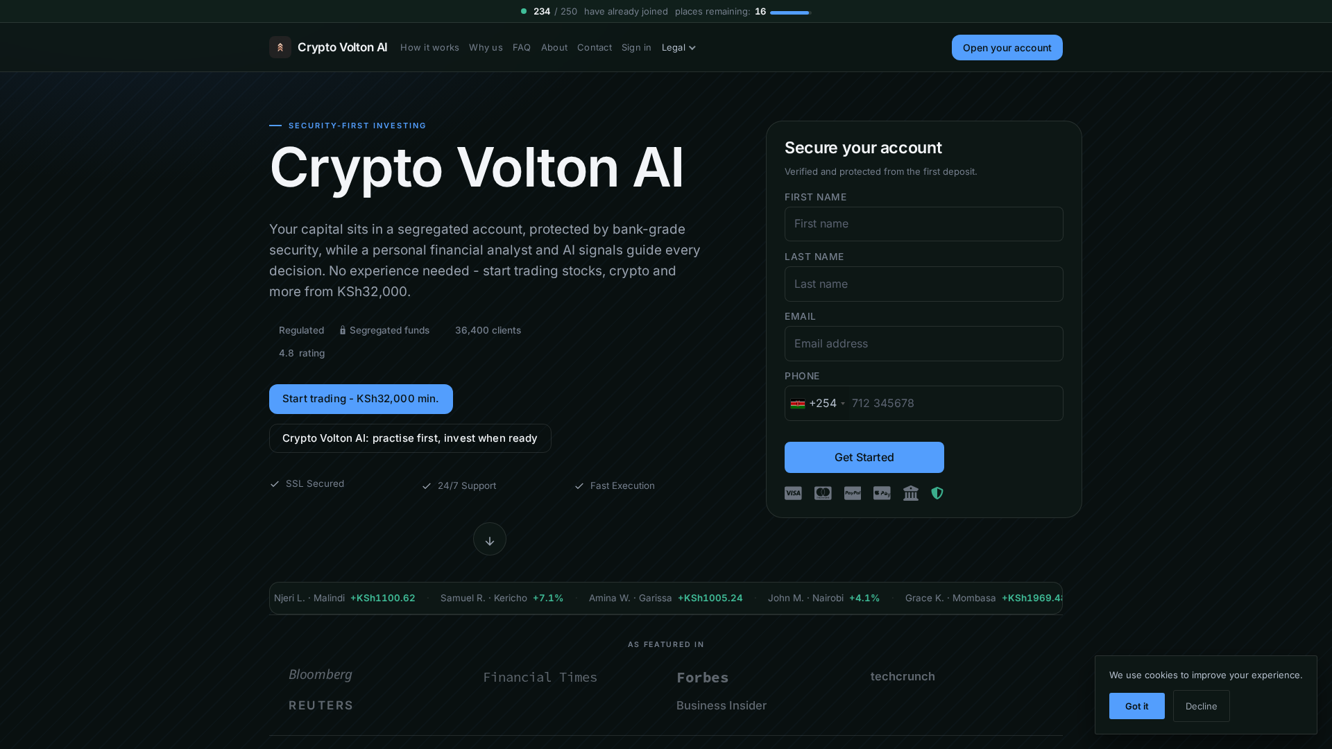 Screenshot of cryptovoltonai-finance.com