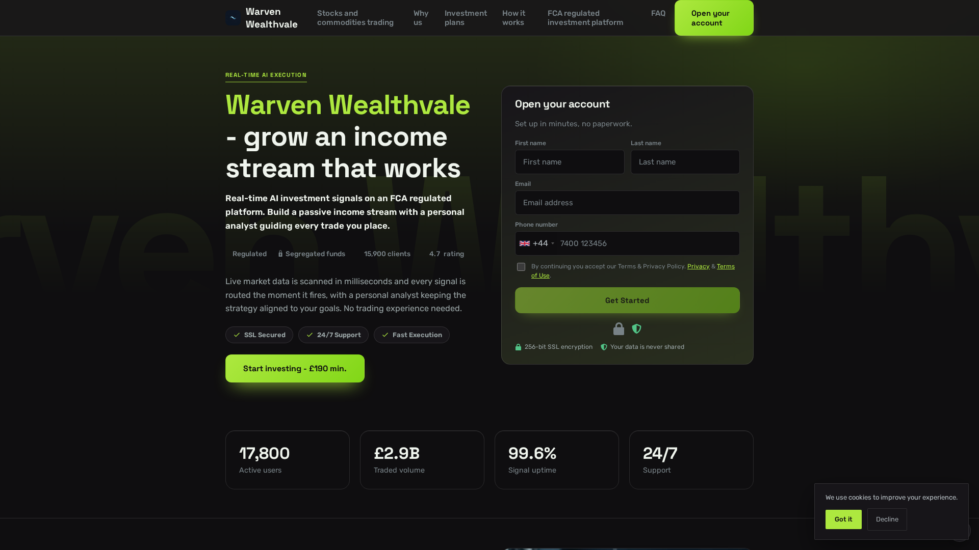 Screenshot of warvenwealthvale-trade.co